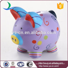 New! Lovely Pig Shape Ceramic Coin Bank